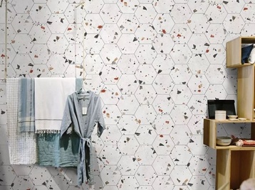 Облицовъчен гранитогрес Sonar White Hex